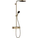 pvd bronze børstet 400 select showertablet med ecosmart 1jet 260 showerpipe s pulsify hansgrohe