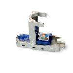 box metal metal stk 2 guldplateret lige cat6a cat6 han rj45-stik