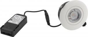 udendrs inde hvid mat 83mm hul 97mm lumen 410 2700k 5w g2 flexible profile low - nordtronic