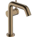pvd bronze børstet bundventil op push med coolstart fine 150 håndvaskarmatur s tecturis hansgrohe