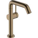 pvd bronze børstet bundventil op push svingtud med coolstart fine 210 håndvaskarmatur s tecturis hansgrohe