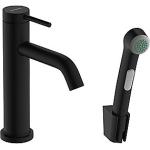 sort mat bruserslange cm 160 bidettebruser med 110 håndvaskarmatur s tecturis hansgrohe