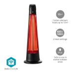 sort ip24 beskyttelse over fald svingning varmeindstillinger 2 w 1200 wi-fi terrassevarmer smartlife