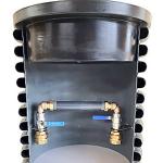 260mm mler qn6 til aftap med ventilst 50mm og lg isoleret med komplet 500mm vandmlerbrnd vandtech