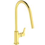 gold brushed pvd 105x238x422 køkkenarmatur gusto standard ideal