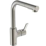storm silver pvd 115x235x333 udtræk med køkkenarmatur gusto standard ideal