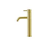 messing pvd poleret 130mm ø22 tud svingbar model høj håndvaskarmatur line d qtoo