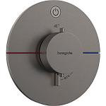 pvd krom sort børstet udtag 1 til afspærring med indbygning til termostat s comfort showerselect hansgrohe