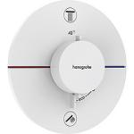 hvid mat udtag 2 til afspærring med indbygning til termostat s comfort showerselect hansgrohe