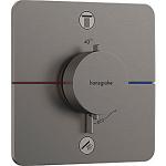 pvd krom sort børstet udtag 2 til afspærring med indbygning til termostat q comfort showerselect hansgrohe