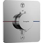 krom udtag 2 til afspærring med indbygning til termostat q comfort showerselect hansgrohe