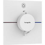 hvid mat udtag 1 til afspærring med indbygning til termostat e comfort showerselect hansgrohe