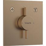 bronze brstet udtag 2 indbygn t armatur e duoturn hg