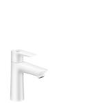 hvid mat bundventil med coolstart håndvaskarmatur e110 talis hansgrohe