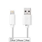 label hvid pvc runde m 00 3 nikkelplateret mbps 480 han usb-a 8-pin lightning apple 0 2 usb kabel lightning