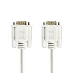 label elfenben pvc runde m 00 2 nikkelplateret han 9-pin d-sub han 9-pin d-sub kabel seriel