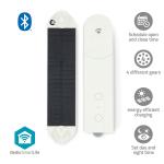 hvid bluetooth mah 2000 drevet usb powered solar rullegardiner gardiner panel foldegardiner kabelsystem gardin med robot smartlife