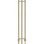 stål rustfrit pvd guld messing børstet 1480x230mm håndklædetørrer elektrisk trio kriss