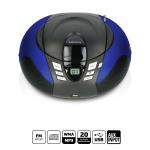 blue player usb and cd radio fm portable blue usb scd-37
