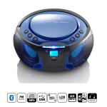 bl led-belysning med bluetooth-afspiller usb mp3 cd fm-radio brbar scd-550bu
