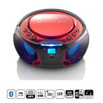 rd led-belysning med bluetooth-afspiller usb mp3 cd fm-radio brbar scd-550rd