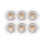 6-pack hvid mat udendrs inden ip44 ra90 490lm 3000k 9w 5 iso 0 2 profile low luna