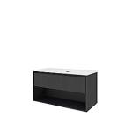 hylde ben 1 skuffe 1 eg sort 101x46 mbelst proline sanibell