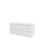 skuffer softclose 4 højglans hvid 121x46cm møbelsæt proline sanibell