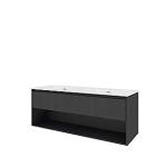 hylde ben 1 skuffe 1 eg sort 141x46cm mbelst proline sanibell