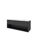 hylde ben 1 skuffe 1 eg sort 141x46cm mbelst proline sanibell