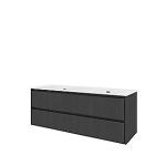 skuffer softclose 2 eg sort 141x46cm møbelsæt proline sanibell