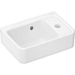 hvid overlb hanehul med 360xx250mm lille hndvask q xanuia hansgrohe
