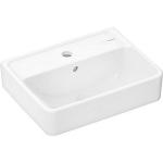hvid overlb hanehul med 450xx340mm lille hndvask q xanuia hansgrohe