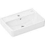 hvid smartclean overløb hanehul med 550xx370mm compact håndvask q xanuia hansgrohe