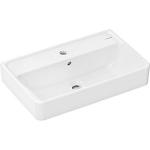 hvid overløb hanehul med 600xx370mm compact håndvask q xanuia hansgrohe