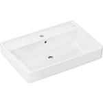 hvid overløb hanehul med 700xx480mm underside slebet med bordmonteret håndvask q xanuia hansgrohe