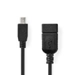 box sort nikkelplateret runde m 20 0 otg mbps 480 hun usb-a han 5-pin mini 0 2 usb usb-adapter