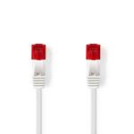 label hvid pvc fladt snagless m 50 0 utp u han rj45 han rj45 kabel 6 kat