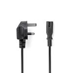 sort a 3 ac v 250 g type uk stik pvc uk nikkelplateret runde kobber mm 75 0 2x ja m 00 5 iec-320-c7 han uk strømkabel uk