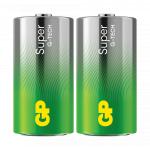 2-pak lr14 batteri c alkaline super gp