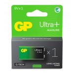 1-pak 6lf22 batteri 9v alkaline plus ultra gp
