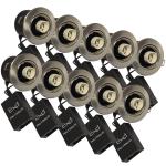 pak 10 - børstet gu10 230v ø87mm 2-setup easy daxtor - spot downlight
