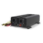 sort sikring sinuskurve ren skrueterminal w 2000 peak-effekt w 1000 hz 50 ac v 230 usb-c usb-a 3 7 cee f type strømudgangsforbindelse enhedens dc v 24 indgangsspænding sinusbølge ren med vekselretter