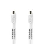 label hvid pvc runde m 0 10 skærmet quad ohm 75 db 120 nikkelplateret hun coax iec han coax iec cable coax