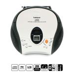 hvid cd med fm-radio stereo brbar lenco
