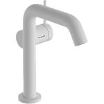 hvid mat push-open med hv til tud 139mm håndvaskarmatur 1-grebs s tecturis hansgrohe