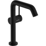 sort mat push-open med hv til tud 154mm håndvaskarmatur 1-grebs s tecturis hansgrohe