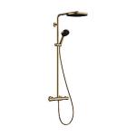 bronze børstet termostat med showerpipes ecosmart 1jet 260 puro s pulsify hg