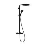 sort mat termostat med showerpipes ecosmart 1jet 260 puro s pulsify hansgrohe