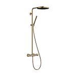 bronze børstet termostat med showerpipes ecosmart 1jet 260 puro s pulsify hg